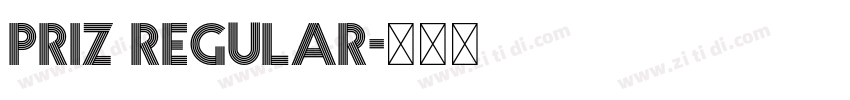 Priz Regular字体转换 Priz Regular字体转换